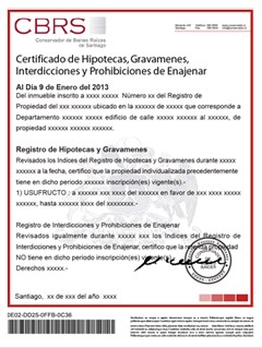 Certificado de hipotecas 1