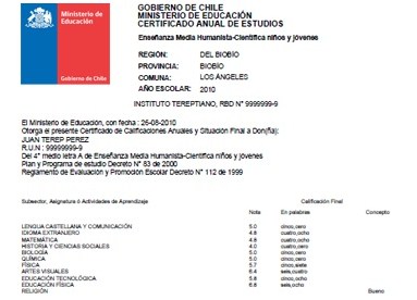 Certificado de concentración de notas 1
