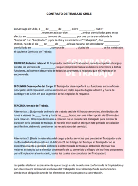 Contrato de trabajo