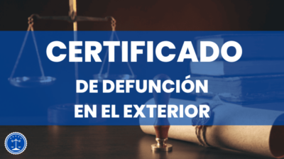 Certificado de defunción en el exterior