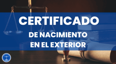 Certificado de nacimiento en el exterior