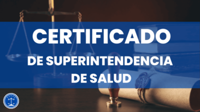 Certificado de superintendencia de salud